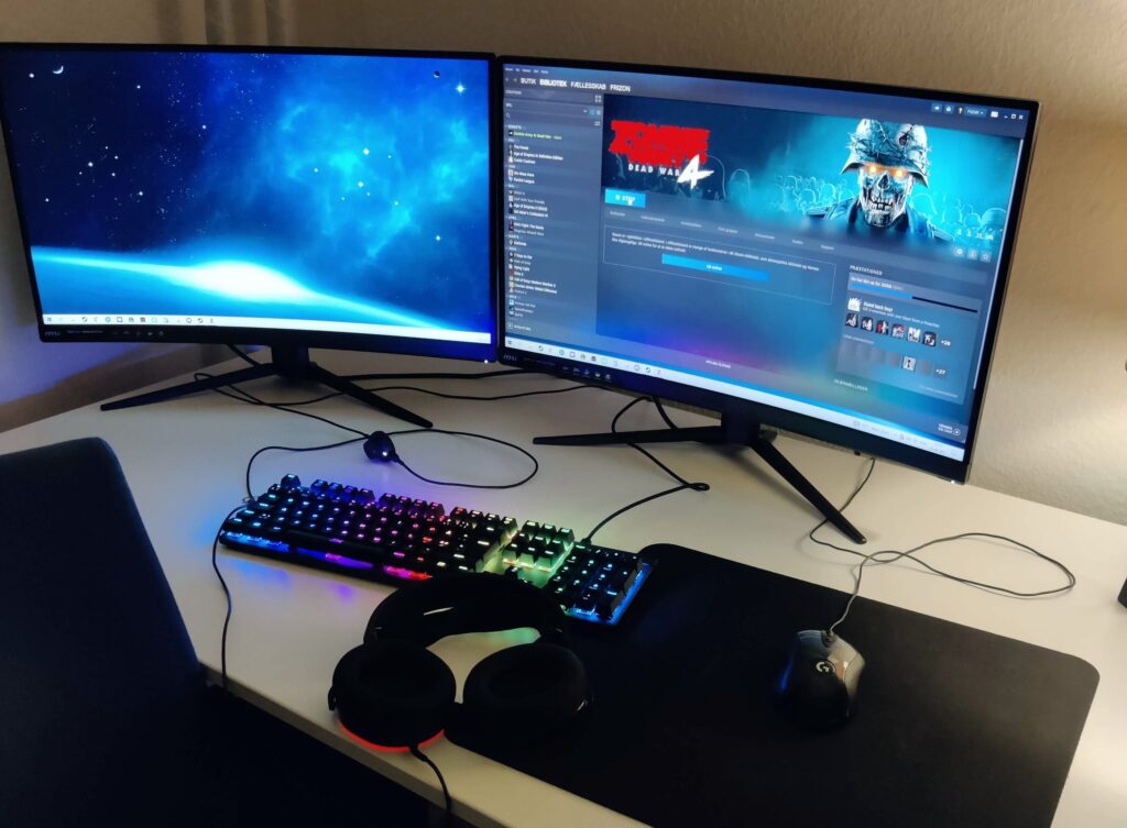 Mit personlige setup til gaming